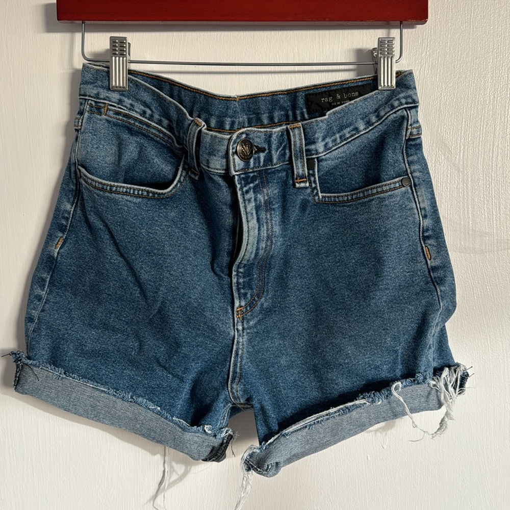 Rag & bone high rise jeans shorts